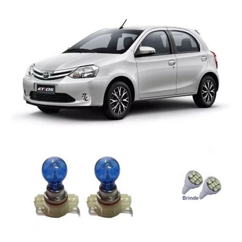 Par L Mpada H Super Branca Farol Milha Led Toyota Etios No Shoptime