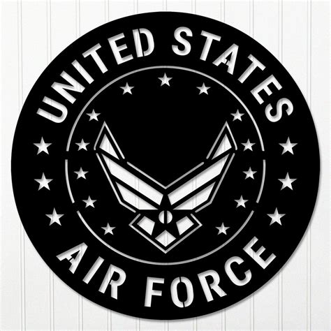 United States Air Force Wall Art Metal Military Decor Made In Usa Kands Design Elements