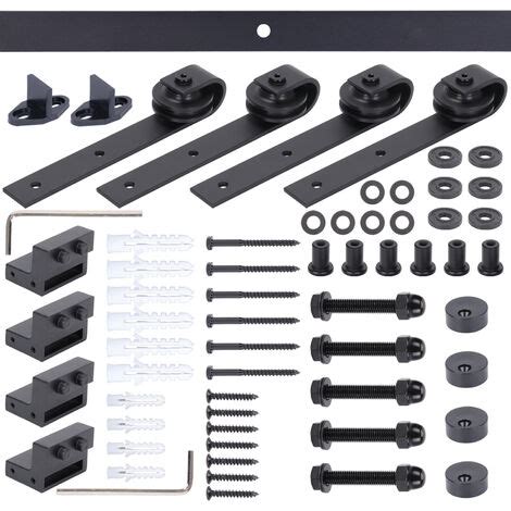 Kit De Quincaillerie Porte Coulissante Cm Kit Rail Porte De Grange