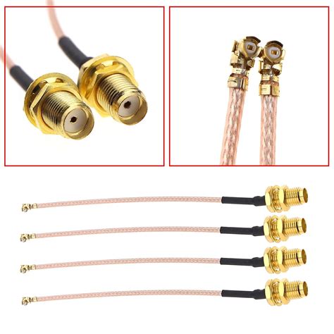 Pcs Rf U Fl Ipex To Sma Female Rg Coaxial Low Loss Pigtail Antenna