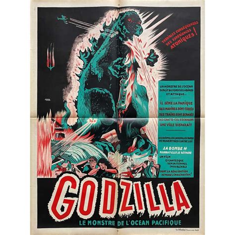 Godzilla Gojira French Movie Poster 23x32 In 1954