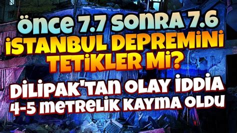 Son Dak Ka Nce Md L K Deprem Stanbul Depremini Etkiler