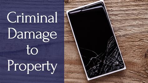 Criminal Damage To Property Laws Penalties Defenses YouTube