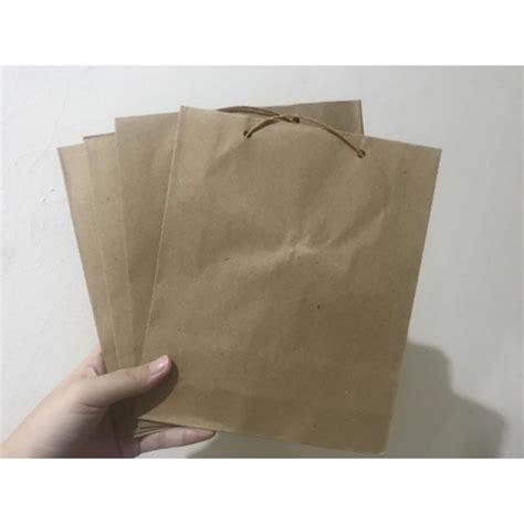 Jual Paper Bag Coklat Polos16x10x4 Cm Shopee Indonesia