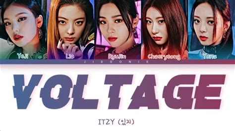 Itzy Voltage Lyrics Color Coded Lyrics Youtube