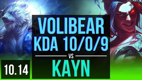 Volibear Vs Kayn Jungle Kda Early Solo Kills Legendary