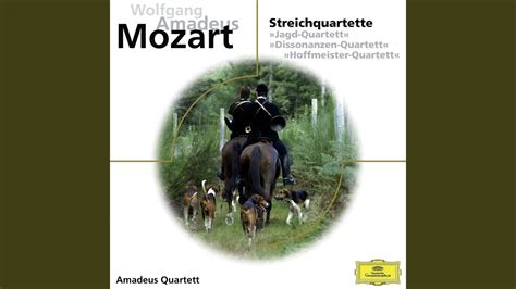 Mozart String Quartet No 20 In D Major K 499 Hoffmeister III