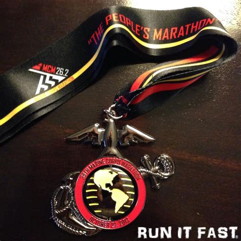 Marine Corps Marathon Medal (2013) - Run It Fast®Run It Fast®