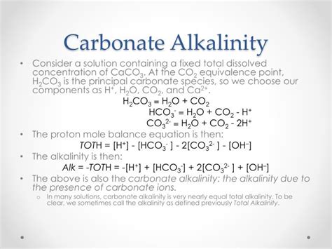 PPT - Carbonate System Alkalinity PowerPoint Presentation - ID:1837976