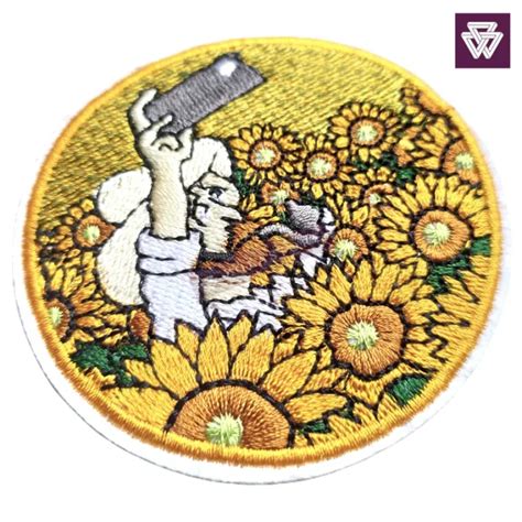 VAN GOGH Sunflowers Embroidery Patch Iron On Zolastore