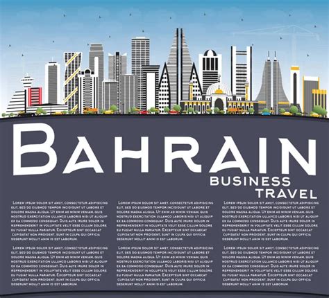 Bahrain Skyline Vector Images Depositphotos