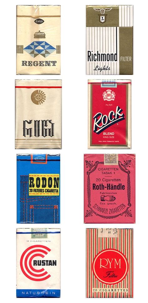 Vintage Cigarette Pack Designs (20 pics)