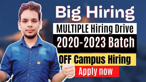 Mega Hiring Drive Off Campus Drive