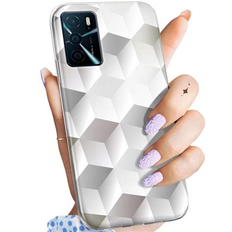 Etui Do Oppo A16 A16S Wzory 3D Geometryczne Iluzja Obudowa Pokrowiec