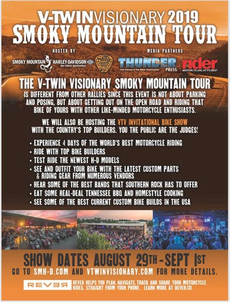 V Twin Visionary Smoky Mtn Tour 2019 V Twin Visionary