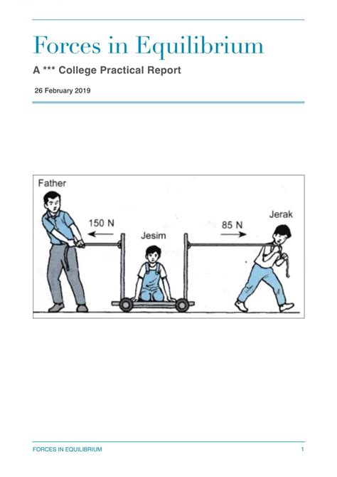 Forces In Equilibrium Physics Year 11 Sace Thinkswap