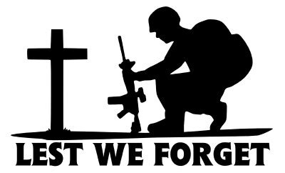 Lest We Forget Heroes Soldier/Military/Charity Car/Van Sticker (Vinyl ...