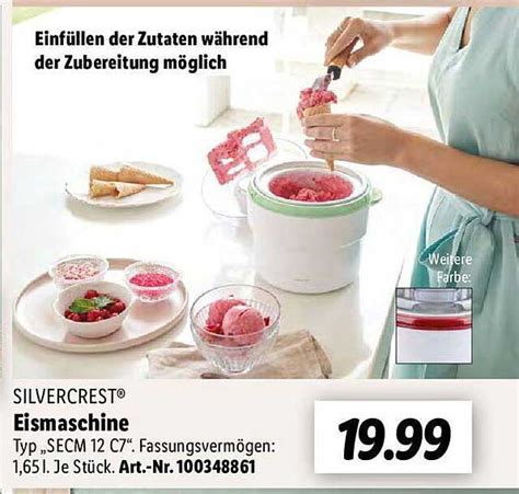 Silvercrest Eismaschine Angebot Bei Lidl Prospekte De