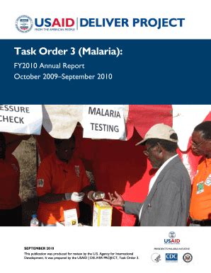 Fillable Online Pdf Usaid Task Order Malaria Usaid Fax Email