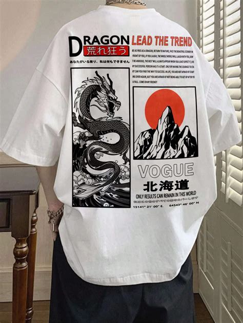 Camiseta Básica Unissex Dragon Lead The Trend Japão T Sete Custom