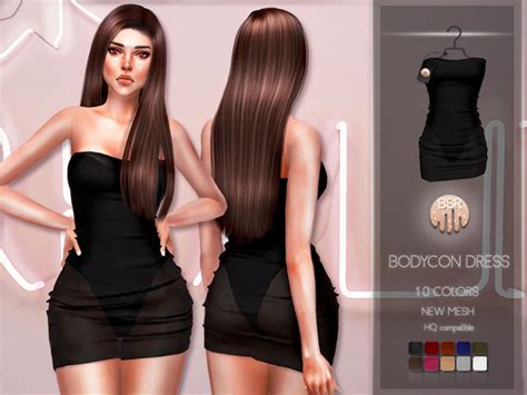 The Sims Resource Bodycon Dress Bd