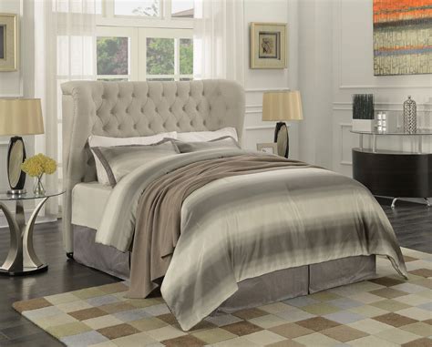 Newburgh Beige Upholstered Full Bed Silxcs