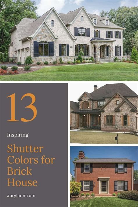 13 Inspiring Shutter Colors For Brick House To Create An Amazing