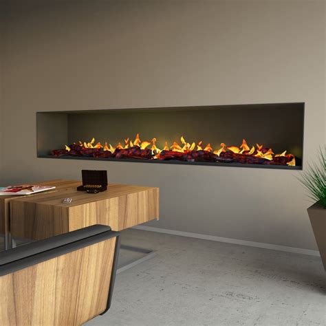 Muenkel Design Wall Fire Pro Einbaukamin Lareira El Trica Design