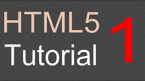 Html Tutorial For Beginners Introduction Youtube