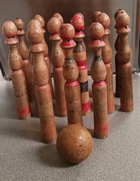 Vintage Jeu De Quilles Bois Ancien Cerca Eur Picclick Fr