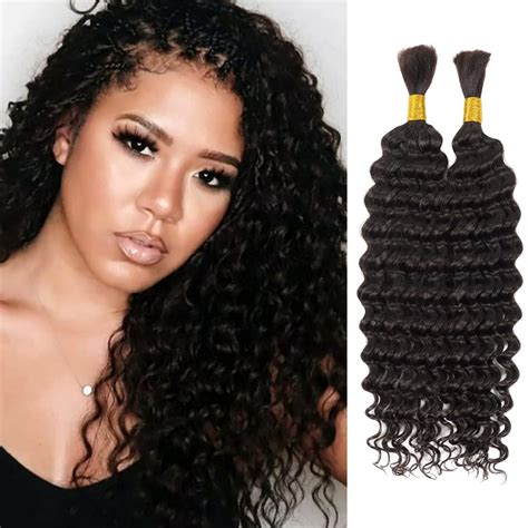 Amazon Starlet Micro Braiding Hair Human Bulk Hair Deep Bulk 20