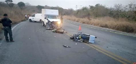 Camioneta Mata A Motociclista Choco De Frente