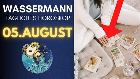 Eine Gro E Berraschung Horoskop Wassermann August Youtube