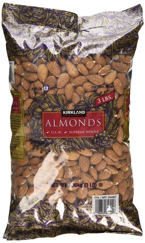 Amazon Kirkland Signature Supreme Whole Almonds Pound Pack Of