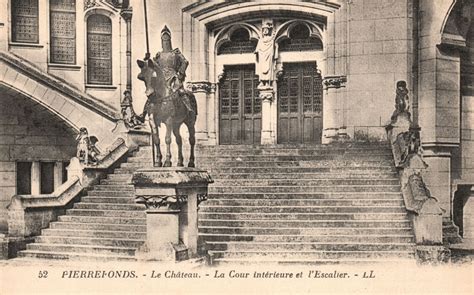 Paris France Interieure Chateau De Pierrefonds Castle Vintage