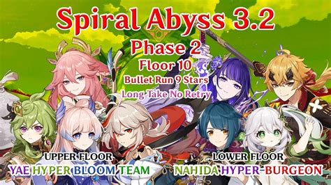 Spiral Abyss Phase Floor Bullet Run Stars Yae Hyper