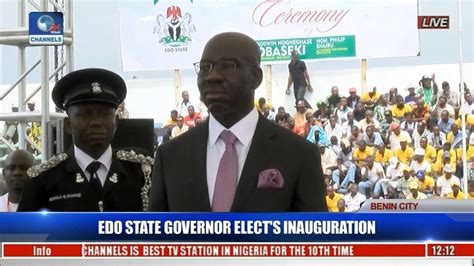 Obaseki Sworn In As 5th Civillian Governor Of Edo As Oshiomhole Bows