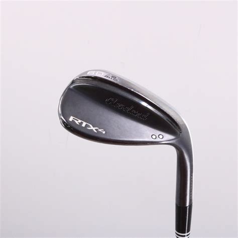 Cleveland Rtx 4 Black Satin Wedge 60 Degree 6009 Dynamic Gold Stiff