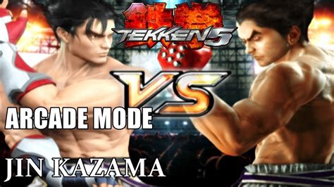 Tekken 5 Arcade Mode Gameplay Jin Kazama Hard Difficulty Soul Z