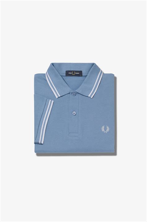 M3600 Sky Snow White Snow White The Fred Perry Shirt Mens