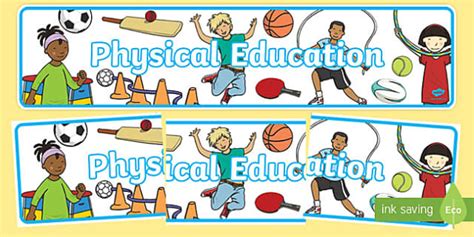 👉 Physical Education Display Banner