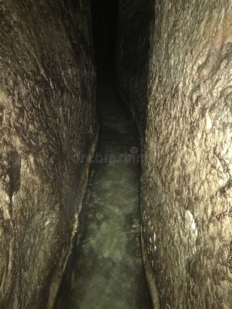 Gihon Spring in Siloam Tunnel in Jerusalem in Israel. Stock Image - Image of water, tunnel ...