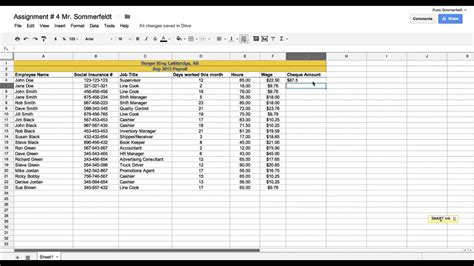 Google Spreadsheets Tutorial Youtube