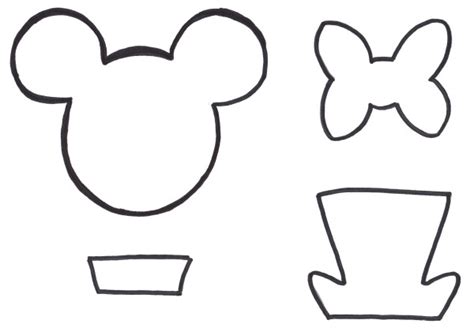 Baby Minnie Mouse Cut Out Template