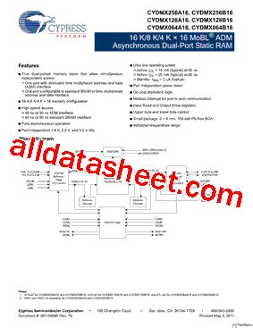 Cydmx A Datasheet Pdf Cypress Semiconductor