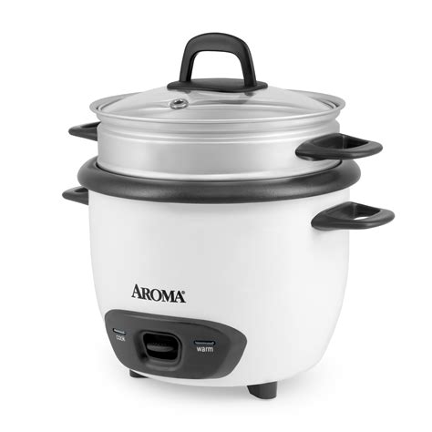 Aroma® 6 Cup Cooked 15qt Rice And Grain Cooker White New Arc 743 1ng