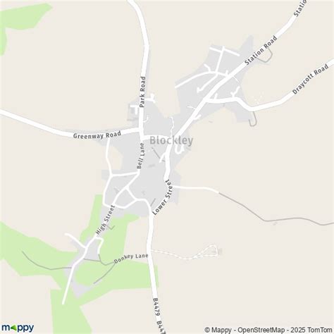 map blockley map  blockley gl   practical information