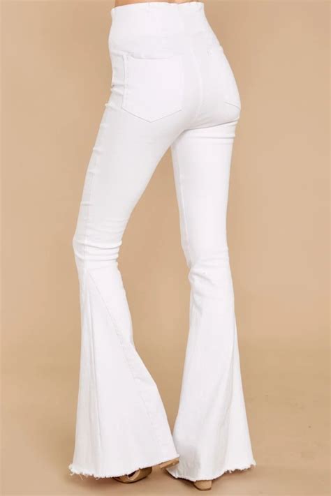 Diggin These White Flare Jeans White Flared Jeans White Flares Super Flare Jeans