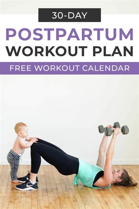 Postpartum Workout Plan Free Pdf Nourish Move Love