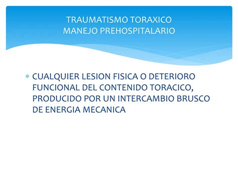 TRAUMATISMO TORAXICO PPT